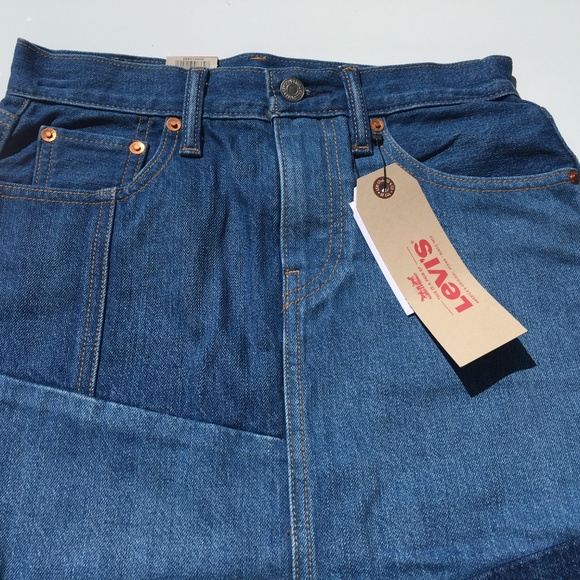 Levis The Every Day Pacific Indigo Denim Skirt - Picture 3 of 5
